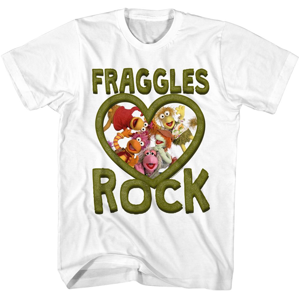 FRAGGLE ROCK-FRAGGLES ROCK-WHITE ADULT S/S TSHIRT
