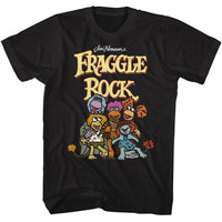 Thumbnail for FRAGGLE ROCK-FRAGGLE ROCK FRAGGLE GROUP-BLACK ADULT S/S TSHIRT