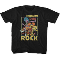 Thumbnail for FRAGGLE ROCK-FRAGGLE ROCK FOLLOW ME TO THE ROCK-BLACK YOUTH S/S TSHIRT