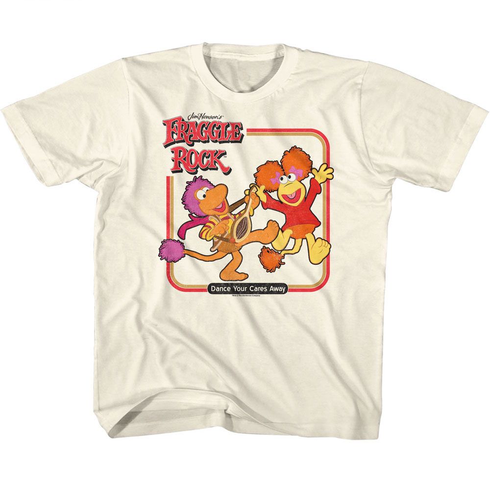 FRAGGLE ROCK-FRAGGLE ROCK DANCE SQUARE-NATURAL YOUTH S/S TSHIRT