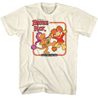 Thumbnail for FRAGGLE ROCK-FRAGGLE ROCK DANCE SQUARES-NATURAL ADULT S/S TSHIRT