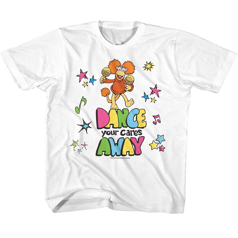 FRAGGLE ROCK-FRAGGLE ROCK COLOR DANCE-WHITE YOUTH S/S TSHIRT