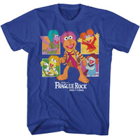 Thumbnail for FRAGGLE ROCK-FRAGGLE ROCK FOUR SQUARES-ROYAL ADULT S/S TSHIRT
