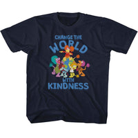 Thumbnail for FRAGGLE ROCK-FRAGGLE ROCK CHANGE THE WORLD-NAVY YOUTH S/S TSHIRT