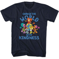 Thumbnail for FRAGGLE ROCK-FRAGGLE CHANGE THE WORLD-NAVY ADULT S/S TSHIRT