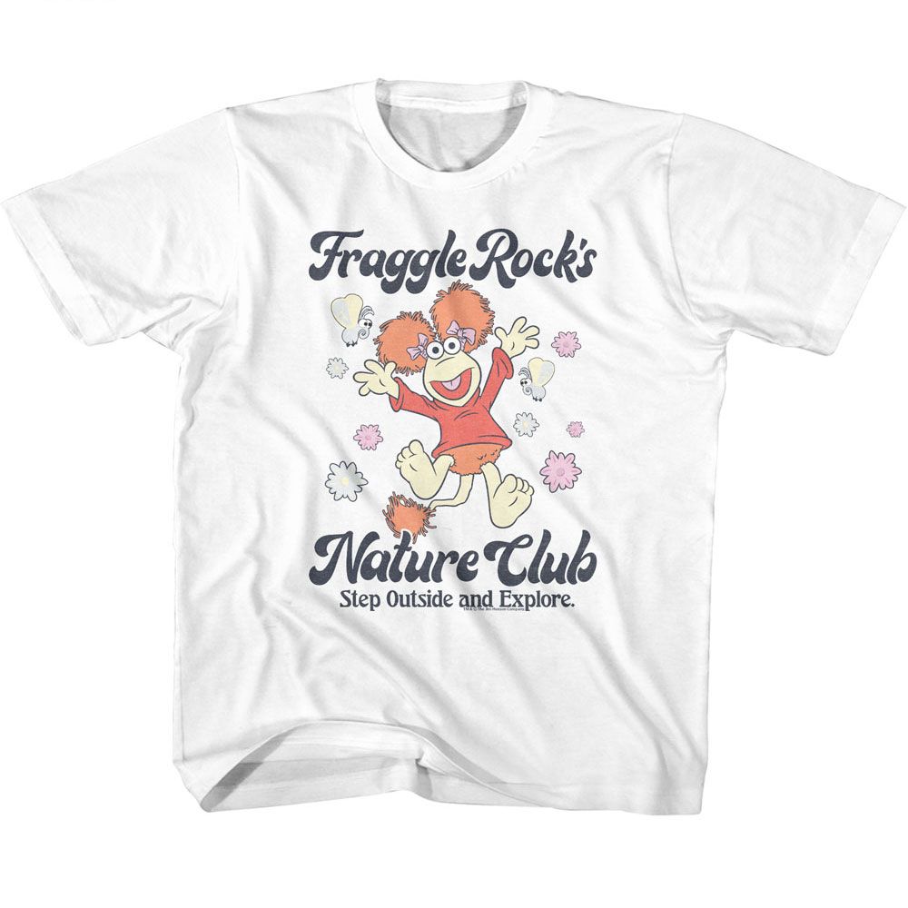 FRAGGLE ROCK-FRAGGLE ROCK NATURE CLUB-WHITE YOUTH S/S TSHIRT