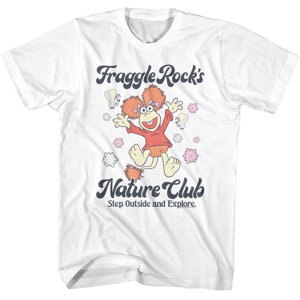 FRAGGLE ROCK-FRAGGLE ROCK NATURE CLUB-WHITE ADULT S/S TSHIRT