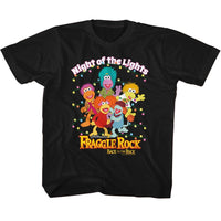 Thumbnail for FRAGGLE ROCK-FRAGGLE ROCK NIGHT OF THE LIGHTS-BLACK YOUTH S/S TSHIRT