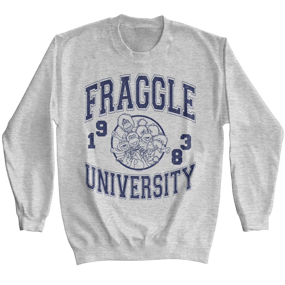 FRAGGLE ROCK-FRAGGLE ROCK ATHLETIC-SPORT GRAY ADULT L/S SWEATSHIRT