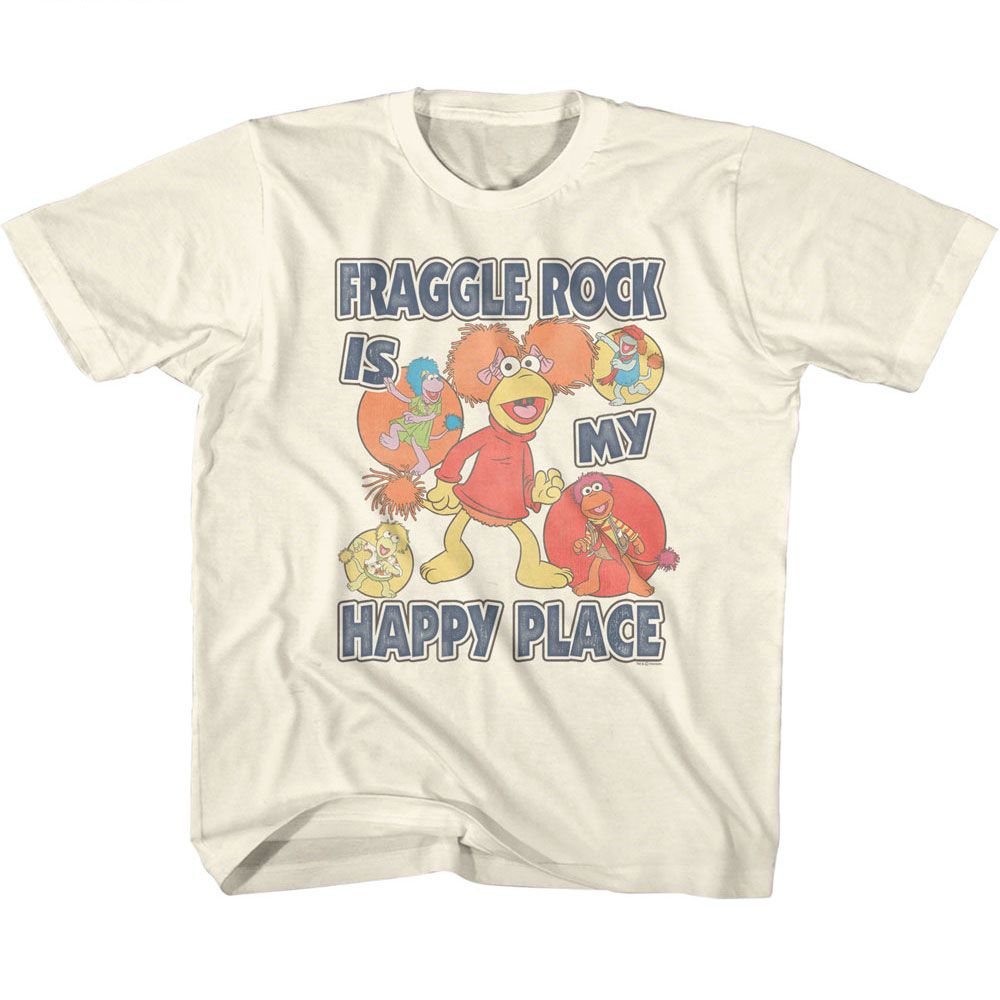 FRAGGLE ROCK-FRAGGLE ROCK HAPPY PLACE-NATURAL YOUTH S/S TSHIRT