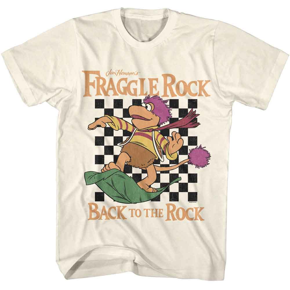 FRAGGLE ROCK-FRAGGLE ROCK GOBO RACE-NATURAL ADULT S/S TSHIRT