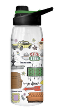 Thumbnail for Friends Icon Quote Doodle Pattern  28oz Water Bottle w Screw Lid – 12 pc ppk ($5.00 each)
