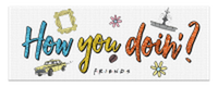 Thumbnail for Friends How You Doin Glitter  Canvas Wall Art 30