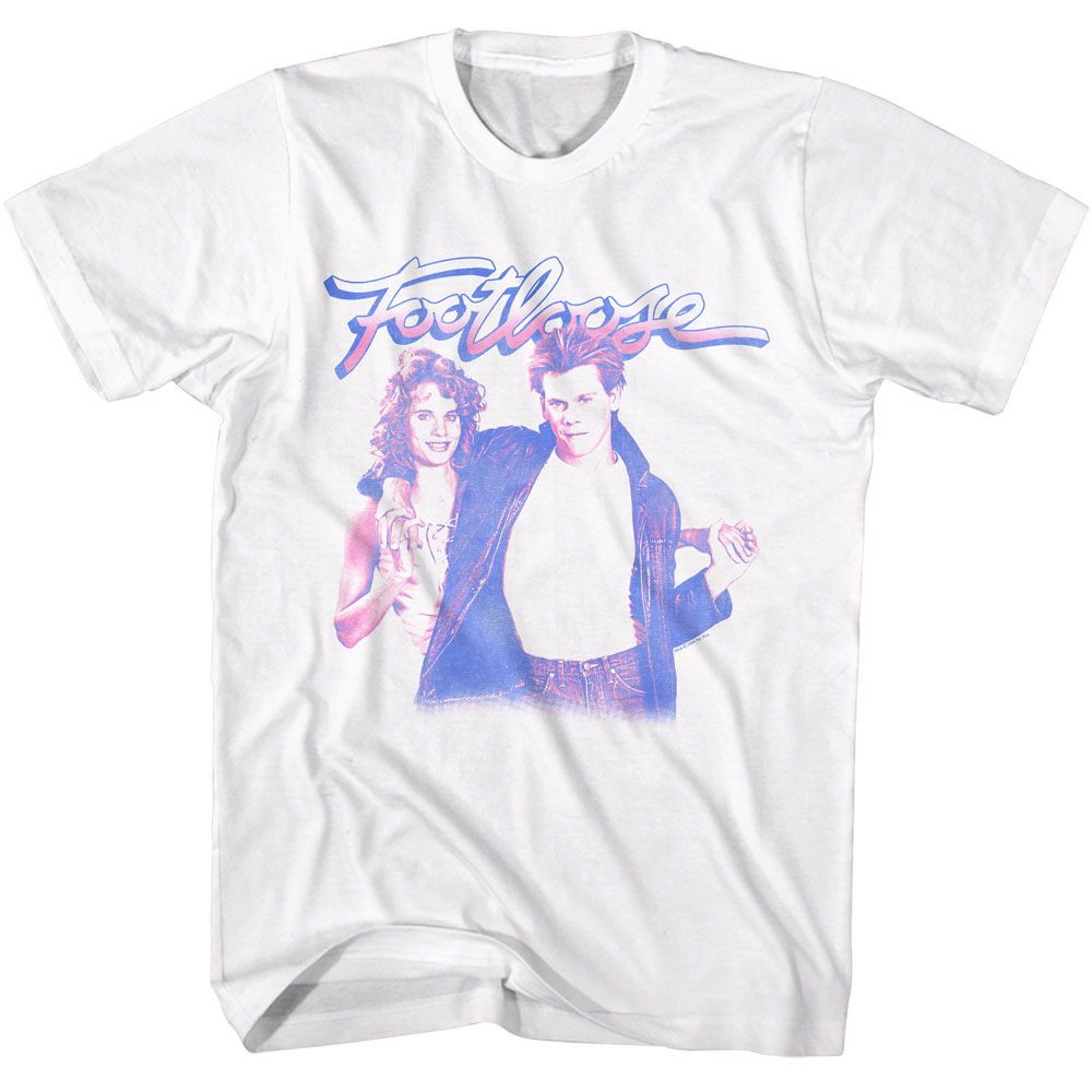 FOOTLOOSE-FOOTLOOSE ARIEL AND REN-WHITE ADULT S/S TSHIRT