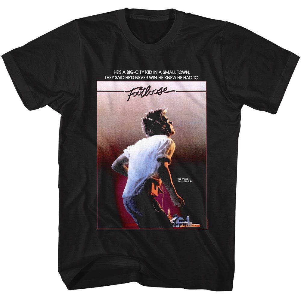 FOOTLOOSE-FOOTLOOSE POSTER-BLACK ADULT S/S TSHIRT