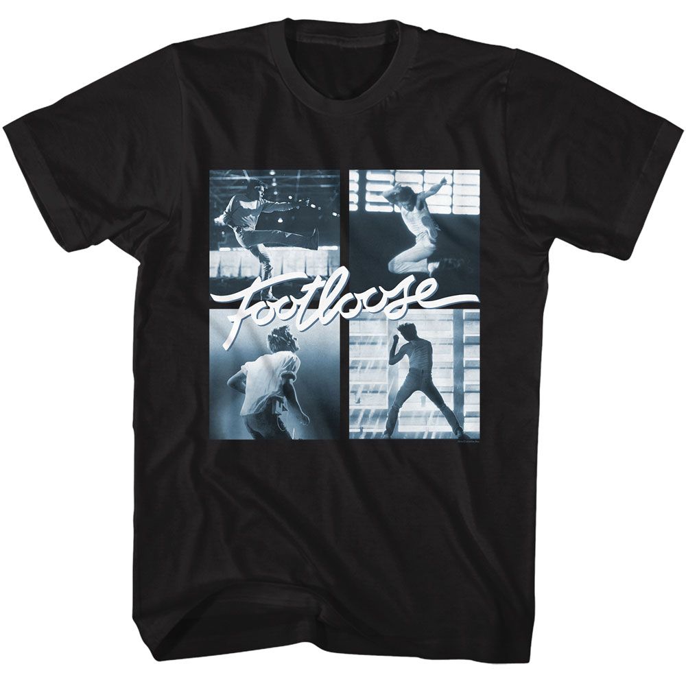 FOOTLOOSE-FOOTLOOSE SQUARE DANCE-BLACK ADULT S/S TSHIRT