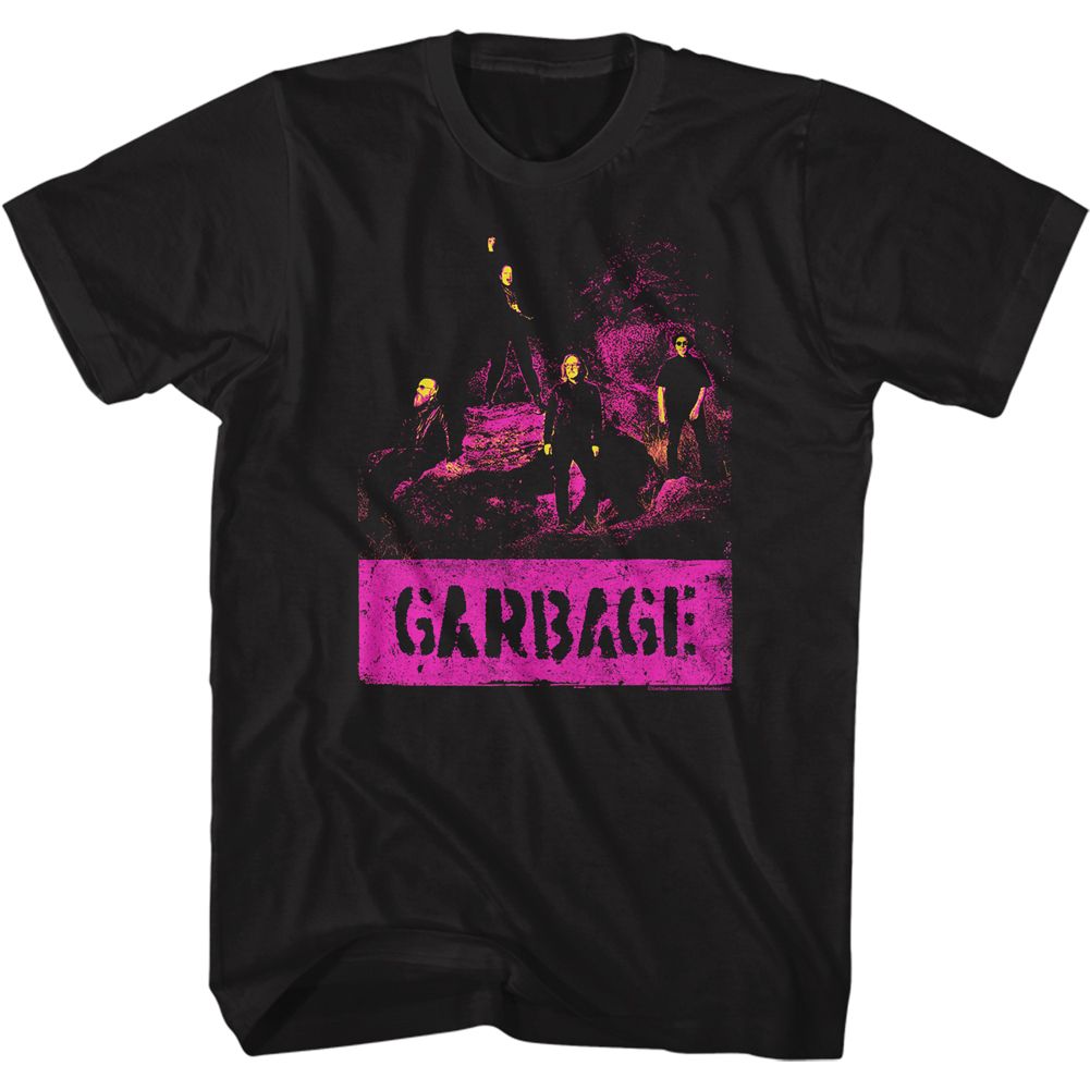 GARBAGE-GARBAGE GRUNGE-BLACK ADULT S/S TSHIRT