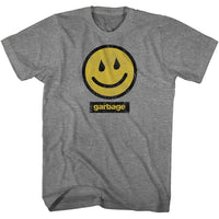 Thumbnail for GARBAGE-SMILE-GRAPHITE HEATHER ADULT S/S TSHIRT