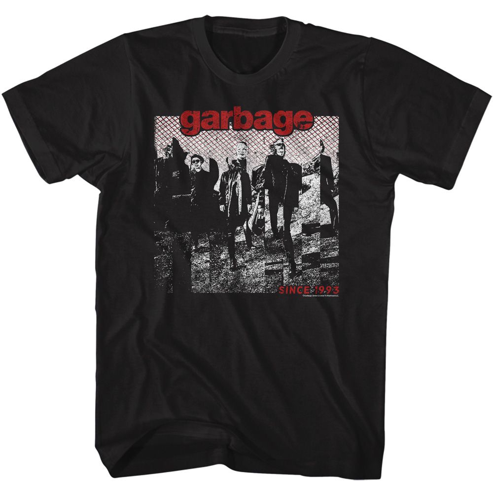 GARBAGE-GARBAGE 1993-BLACK ADULT S/S TSHIRT