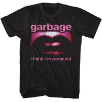 Thumbnail for GARBAGE-GARBAGE PARANOID MOUTH-BLACK ADULT S/S TSHIRT