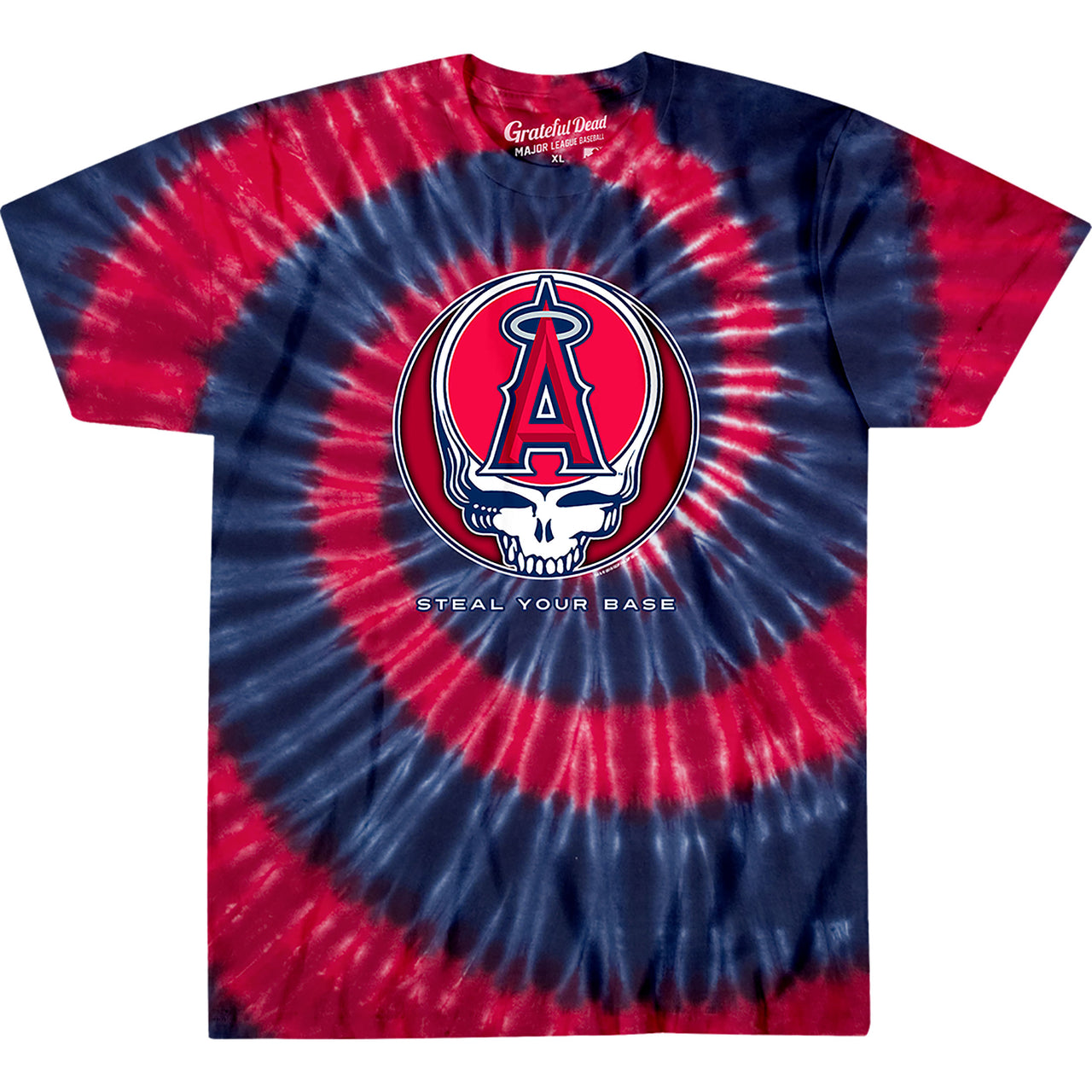 Los Angeles Angels Steal Your Base Tie-Dye T-Shirt