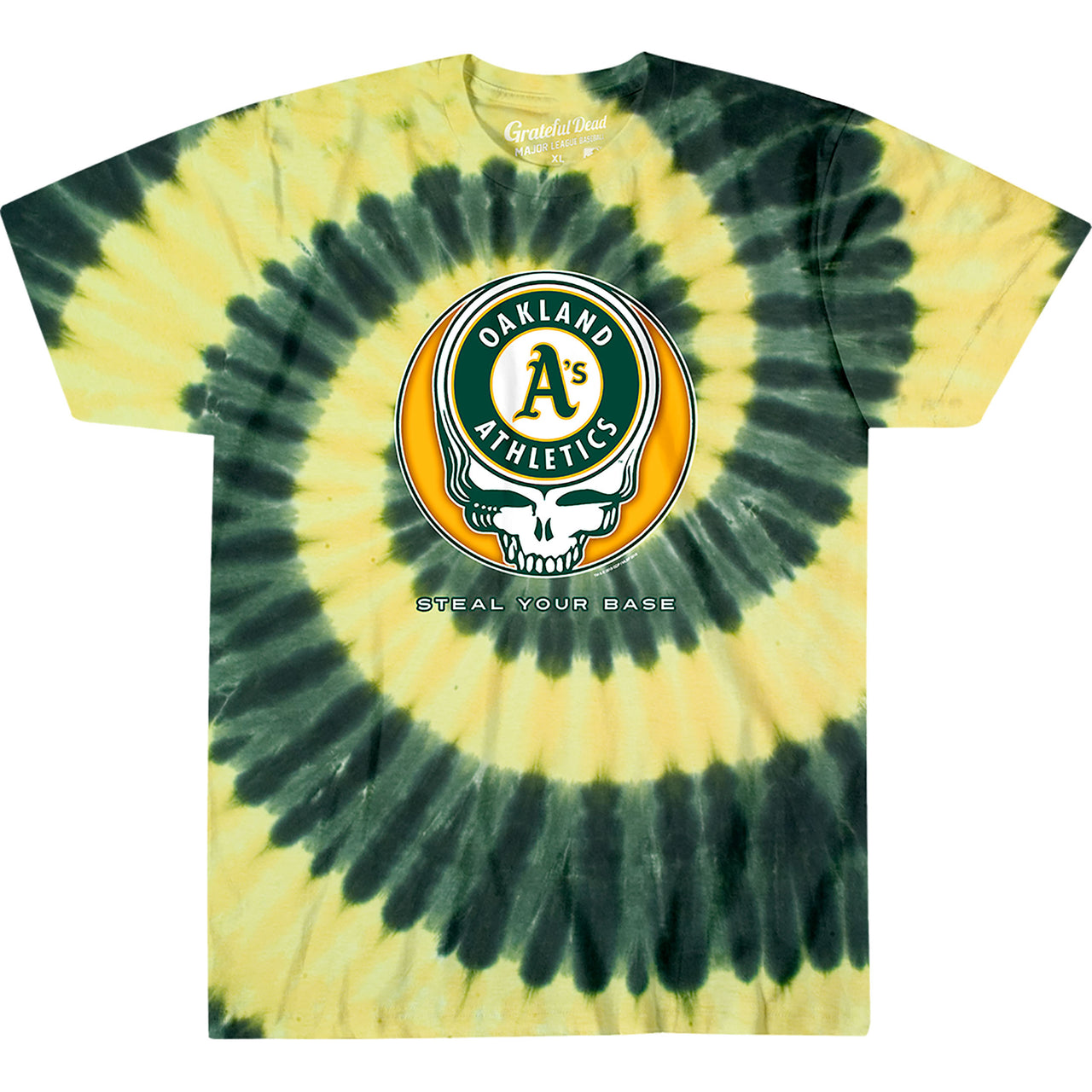 Oakland Athletics Steal Your Base Tie-Dye Tie-Dye T-Shirt