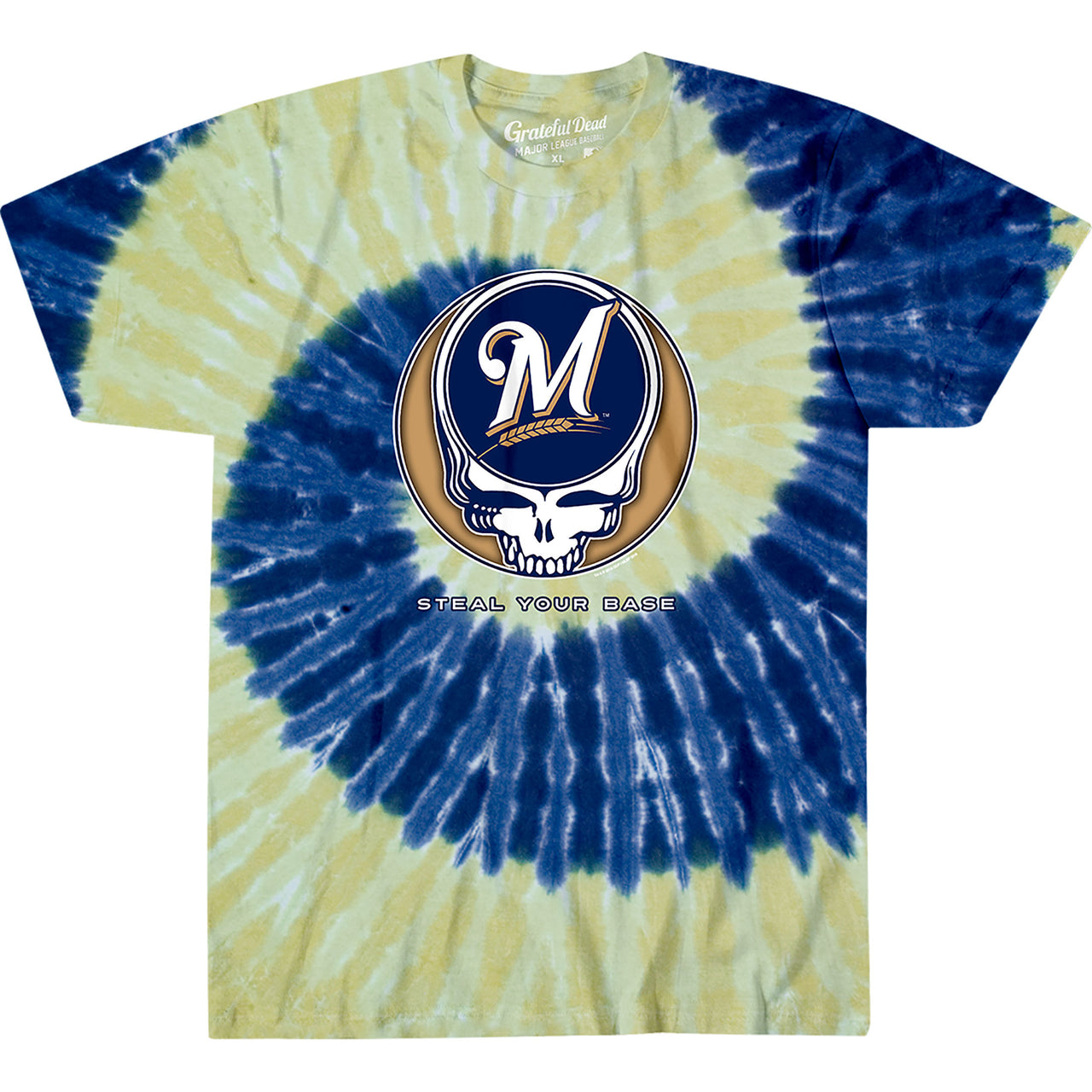 Milwaukee Brewers Steal Your Base Tie-Dye T-Shirt