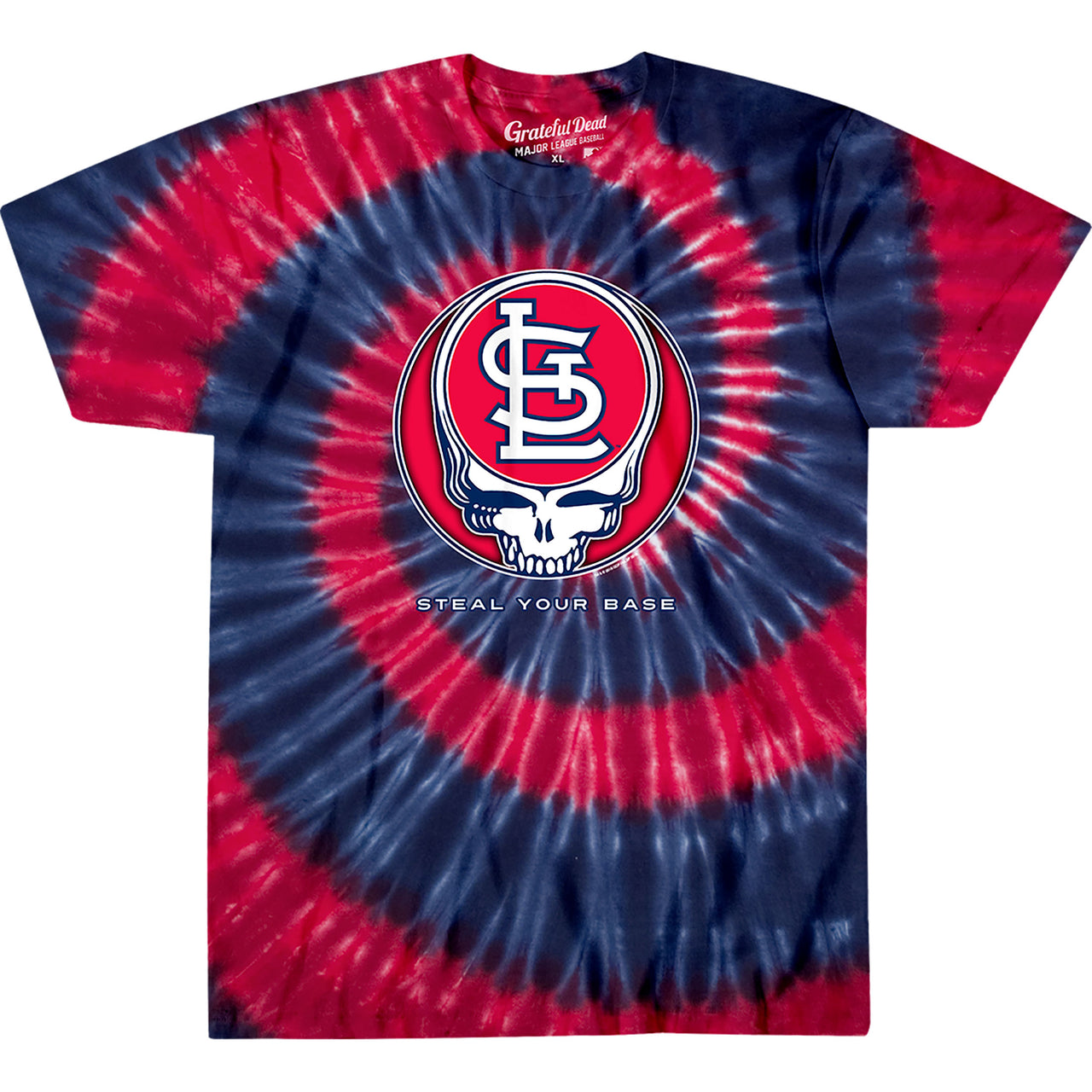 St. Louis Cardinals Steal Your Base Tie-Dye T-Shirt