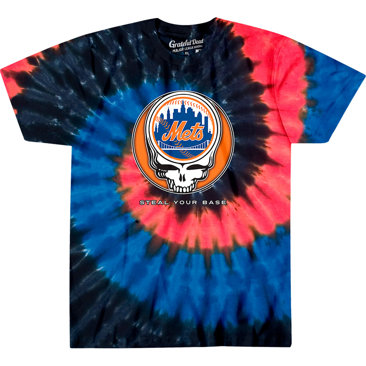 New York Mets Steal Your Base Tie-Dye T-Shirt