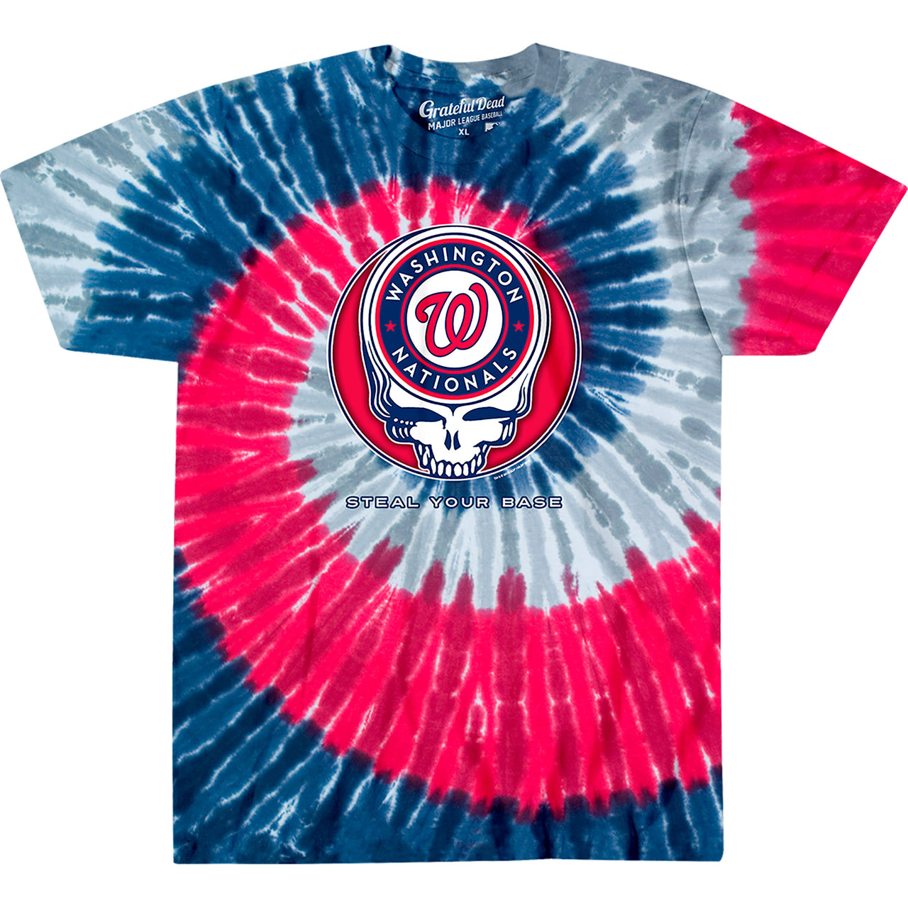Washington Nationals Steal Your Base Tie-Dye T-Shirt
