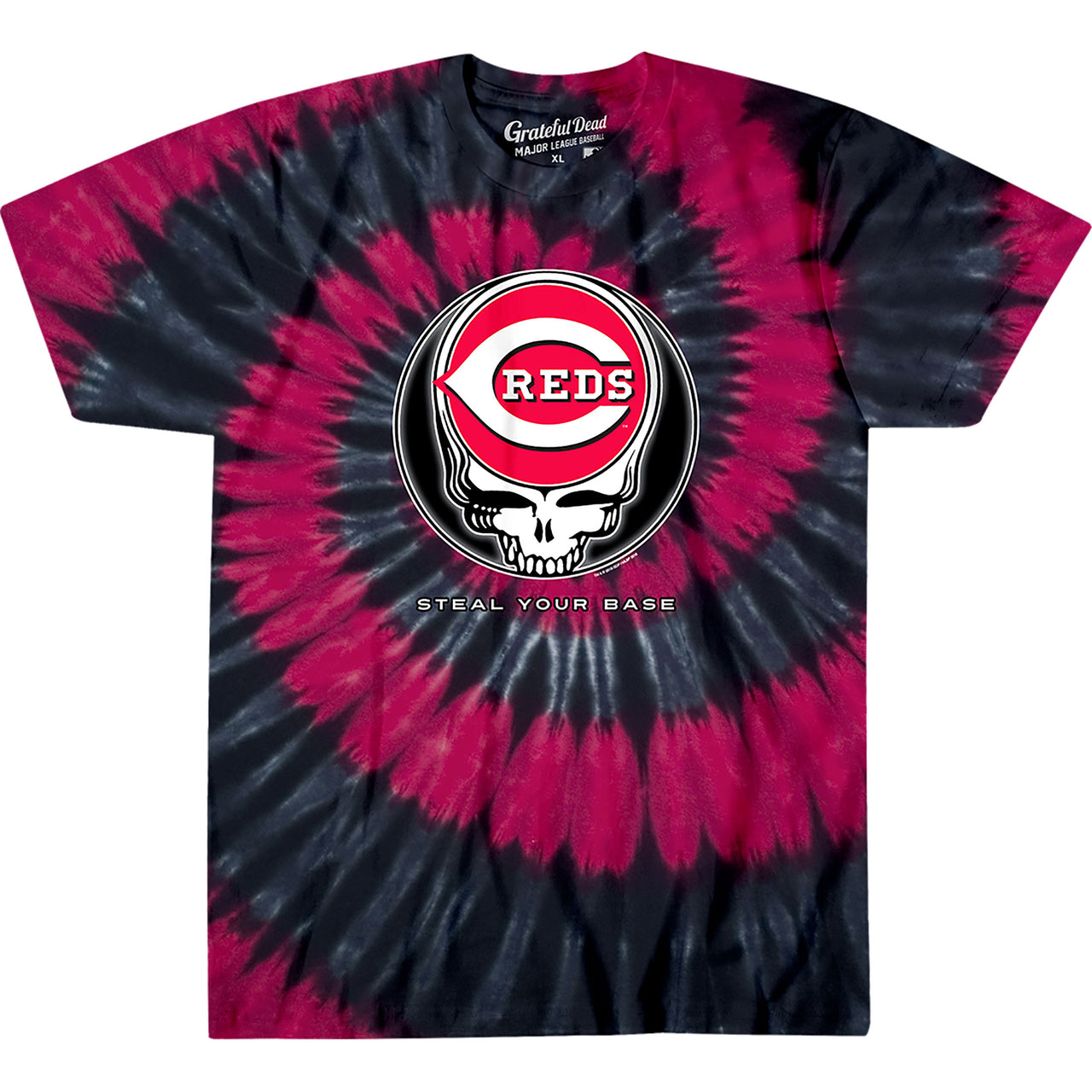 Cincinnati Reds Steal Your Base Tie-Dye T-Shirt