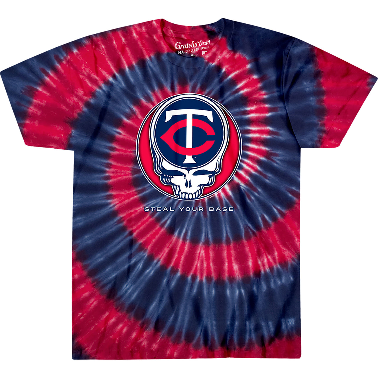 Minnesota Twins Steal Your Base Tie-Dye T-Shirt