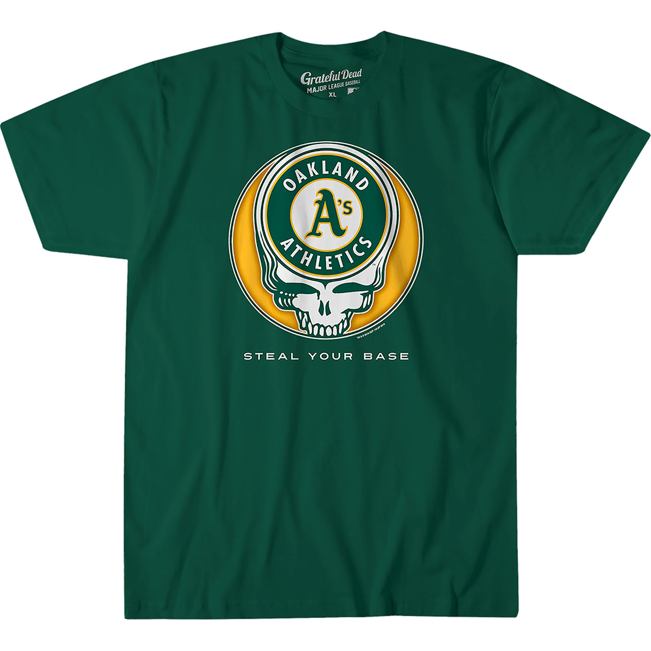 Oakland Athletics Steal Your Base Green Athletic T-Shirt