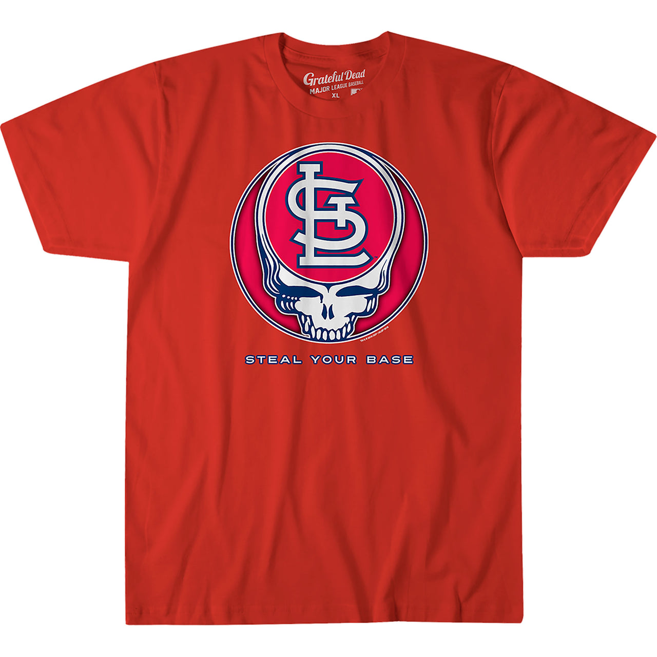 St. Louis Cardinals Steal Your Base Red Athletic T-Shirt