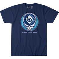 Thumbnail for Tampa Bay Rays Steal Your Base Navy Athletic T-Shirt