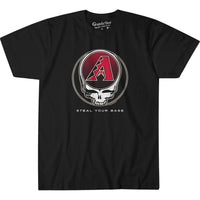 Thumbnail for Arizona Diamondbacks Steal Your Base Red Athletic T-Shirt