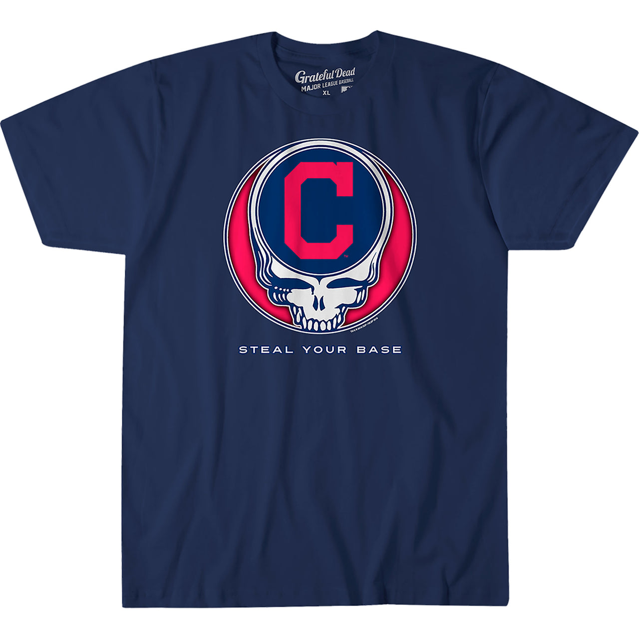 Cleveland Guardians Steal Your Base Navy Athletic T-Shirt