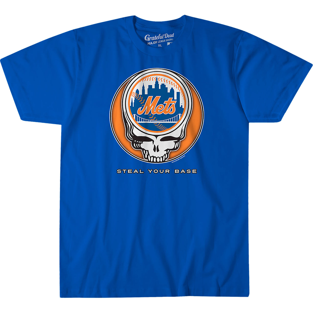 New York Mets Steal Your Base Blue Athletic T-Shirt