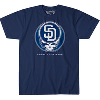 Thumbnail for San Diego Padres Steal Your Base Navy Athletic T-Shirt