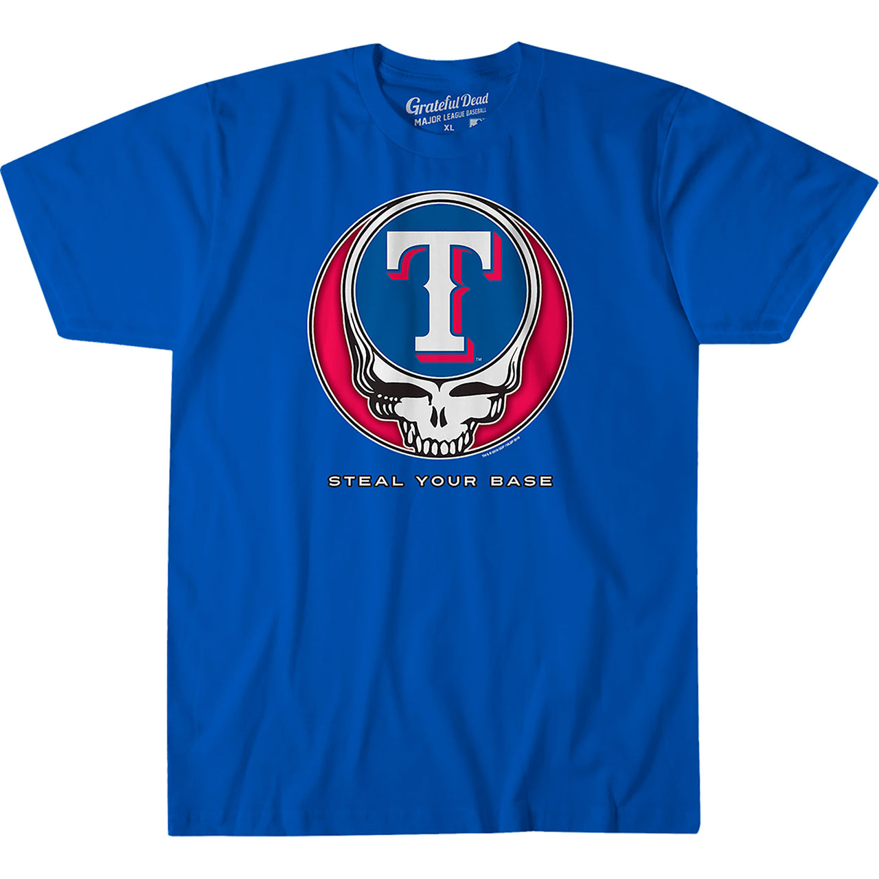 Texas Rangers Steal Your Base Blue Athletic T-Shirt
