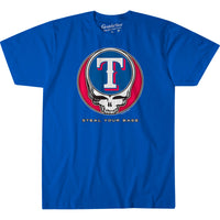 Thumbnail for Texas Rangers Steal Your Base Blue Athletic T-Shirt