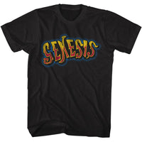 Thumbnail for GENESIS-GENESIS RETRO COLOR LOGO-BLACK ADULT S/S TSHIRT