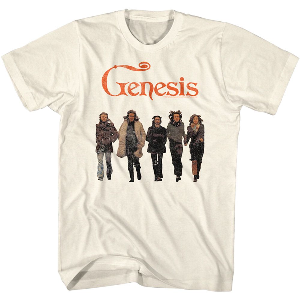 GENESIS-GENESIS BAND-NATURAL ADULT S/S TSHIRT