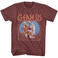 Thumbnail for GENESIS-GENESIS BIRD-VINTAGE MAROON HEATHER ADULT S/S TSHIRT