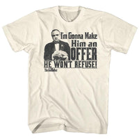 Thumbnail for GODFATHER-AN OFFER-NATURAL ADULT S/S TSHIRT