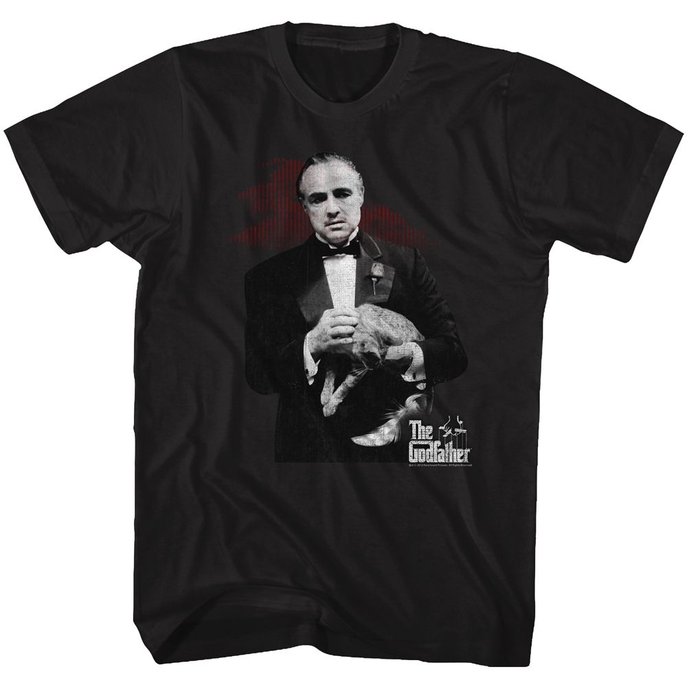 GODFATHER-CONTEMPLATION-BLACK ADULT S/S TSHIRT