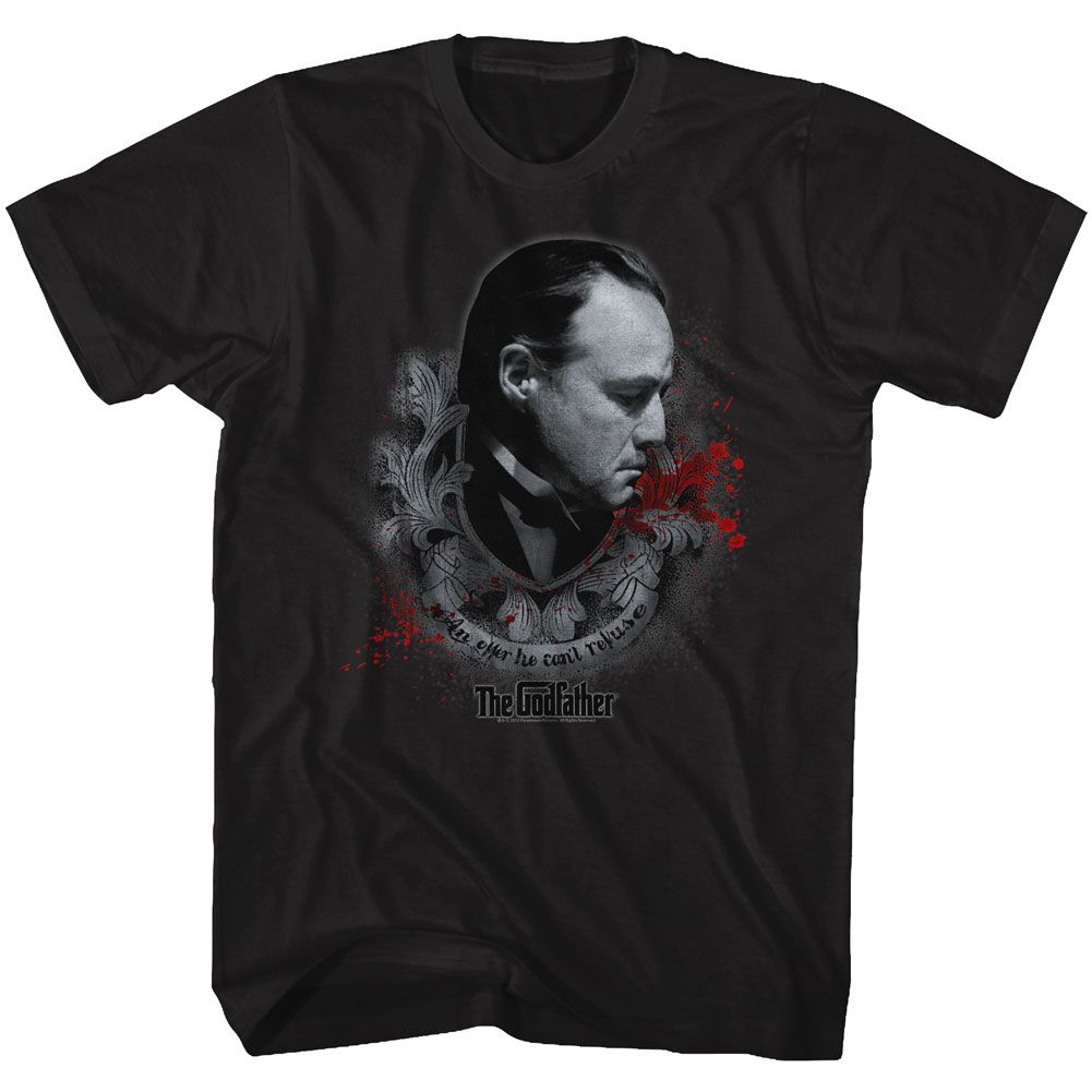 GODFATHER-SHOWING RESPECT-BLACK ADULT S/S TSHIRT