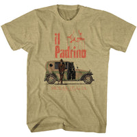 Thumbnail for GODFATHER-IL PADRINO-KHAKI HEATHER ADULT S/S TSHIRT