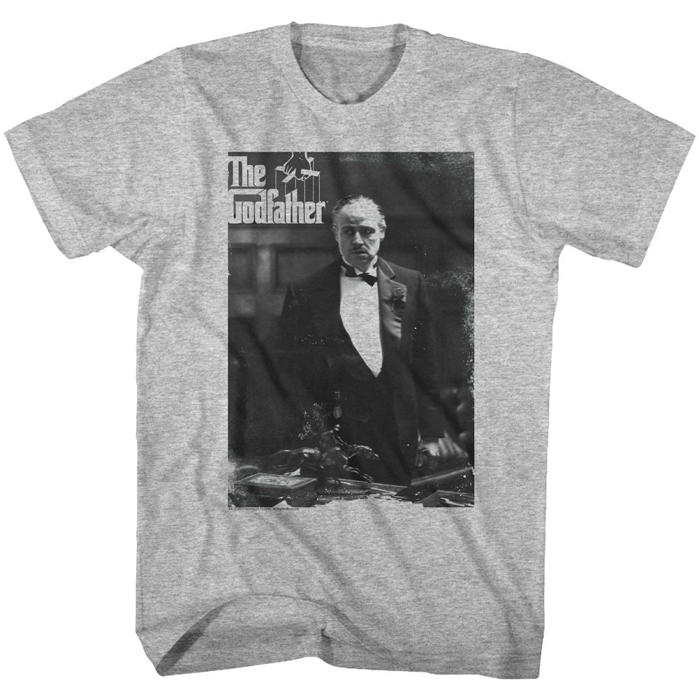 GODFATHER-THE DON AGAIN-GRAY HEATHER ADULT S/S TSHIRT