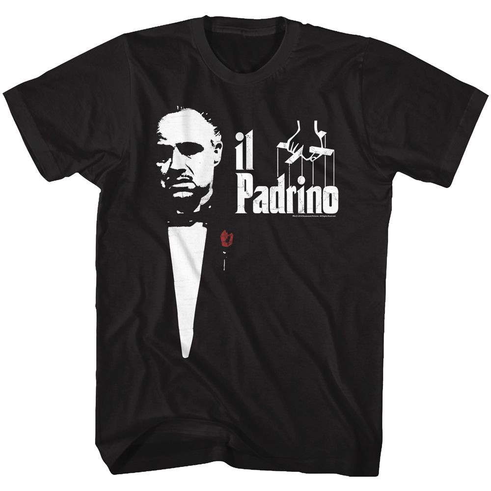 GODFATHER-HALIAN-BLACK ADULT S/S TSHIRT